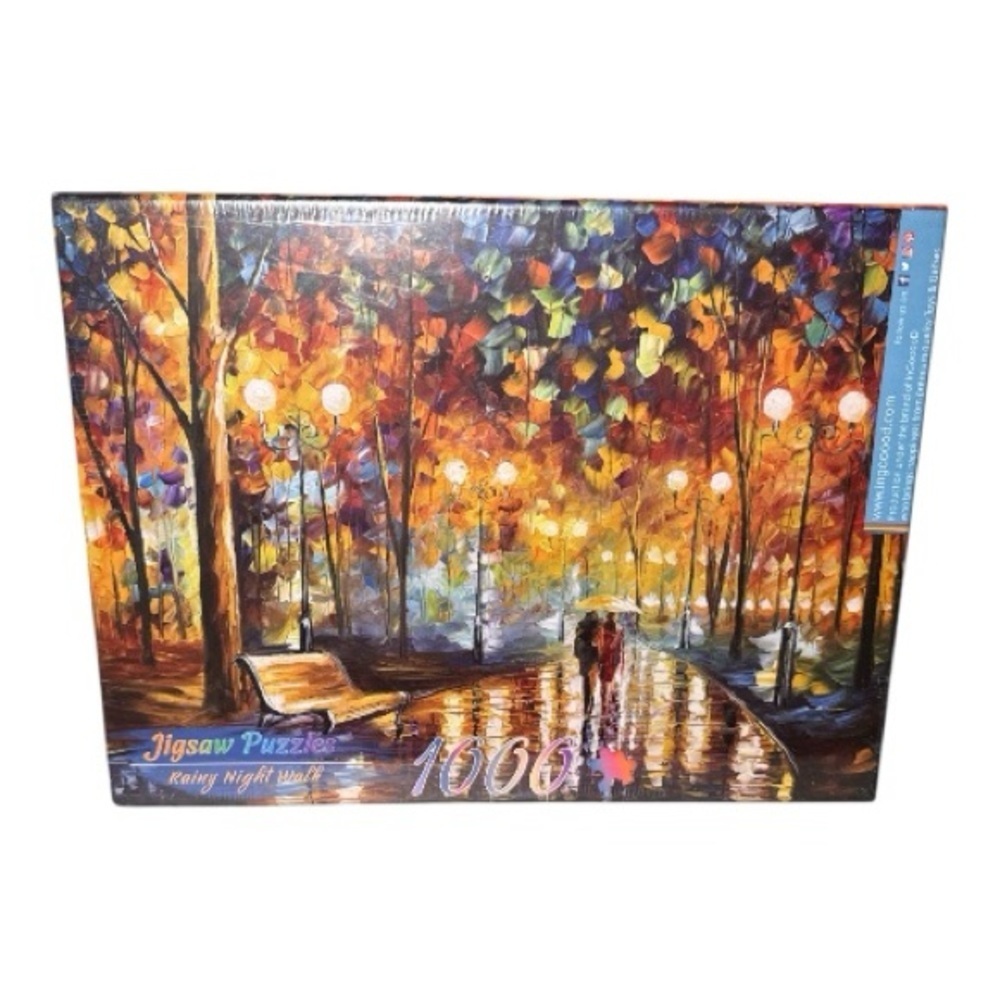 NEW! Rainy Night Walk Jigsaw Puzzle - 1000 Pieces Collectors